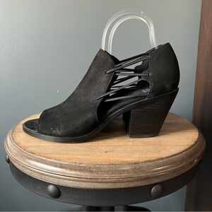 Eileen Fisher Nikki Nubuck Peeptoe Sandals